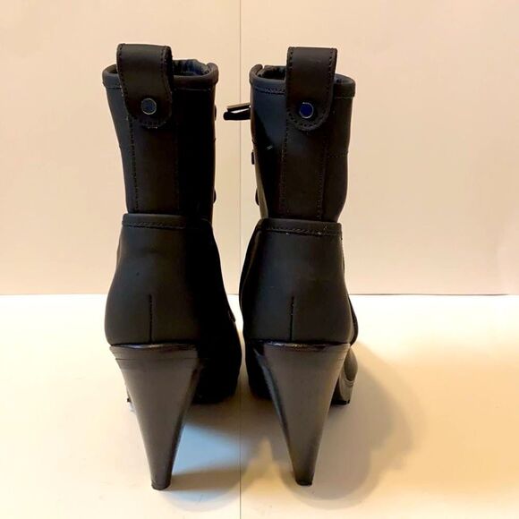 Veronica Beard Lug Sole Leather Boots with Laces Size 36 - Picture 4 of 9